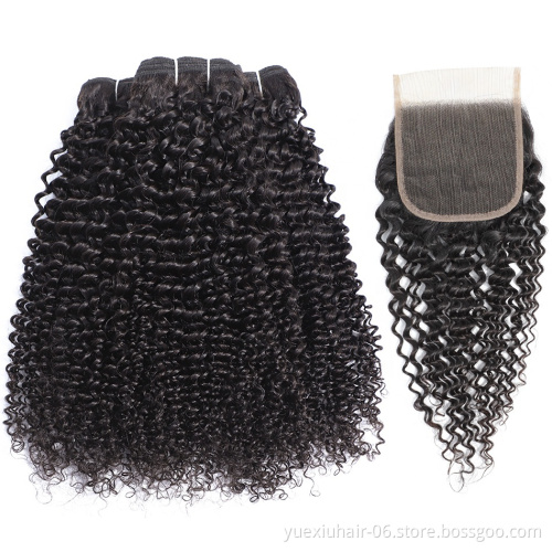 Double drawn deep wave bundles Human Hair Weave Cuticle aligned Mink Brazilian Human Hair Bundles with lace frontals extensions